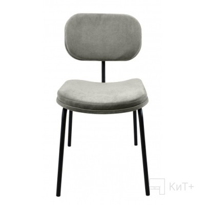 Стул Осло, ножки черный муар, велюр Catania Smoke