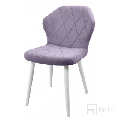 Стул Бергамо SKY, ножки белый муар, велюр Catania Lavender